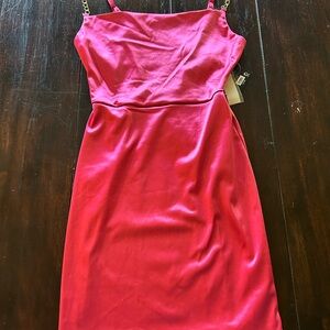 Planet Gold Pink Mini Dress